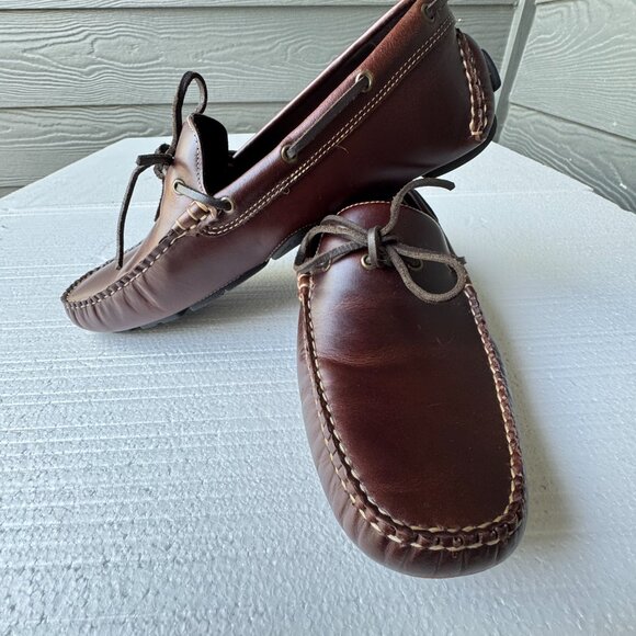 Johnston & Murphy Hardiman Men's Size 9.5 M Moccasins Brown Driving Shoes - Picture 6 of 9